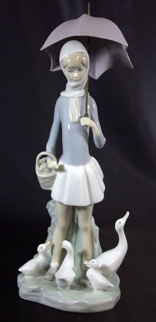 lladro lady with geese